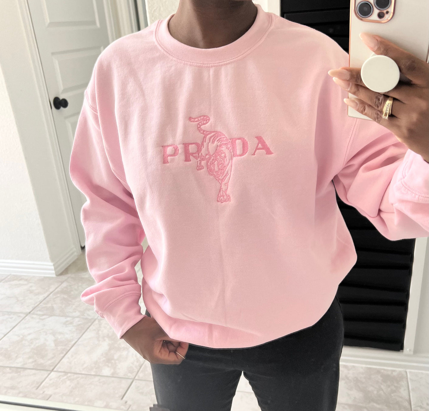 Tiger Embroidery Sweatshirt