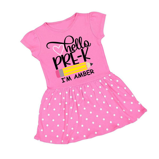 Hello Pre-K Girls Ruffle Dress
