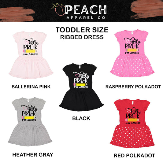 Hello Pre-K Girls Ruffle Dress