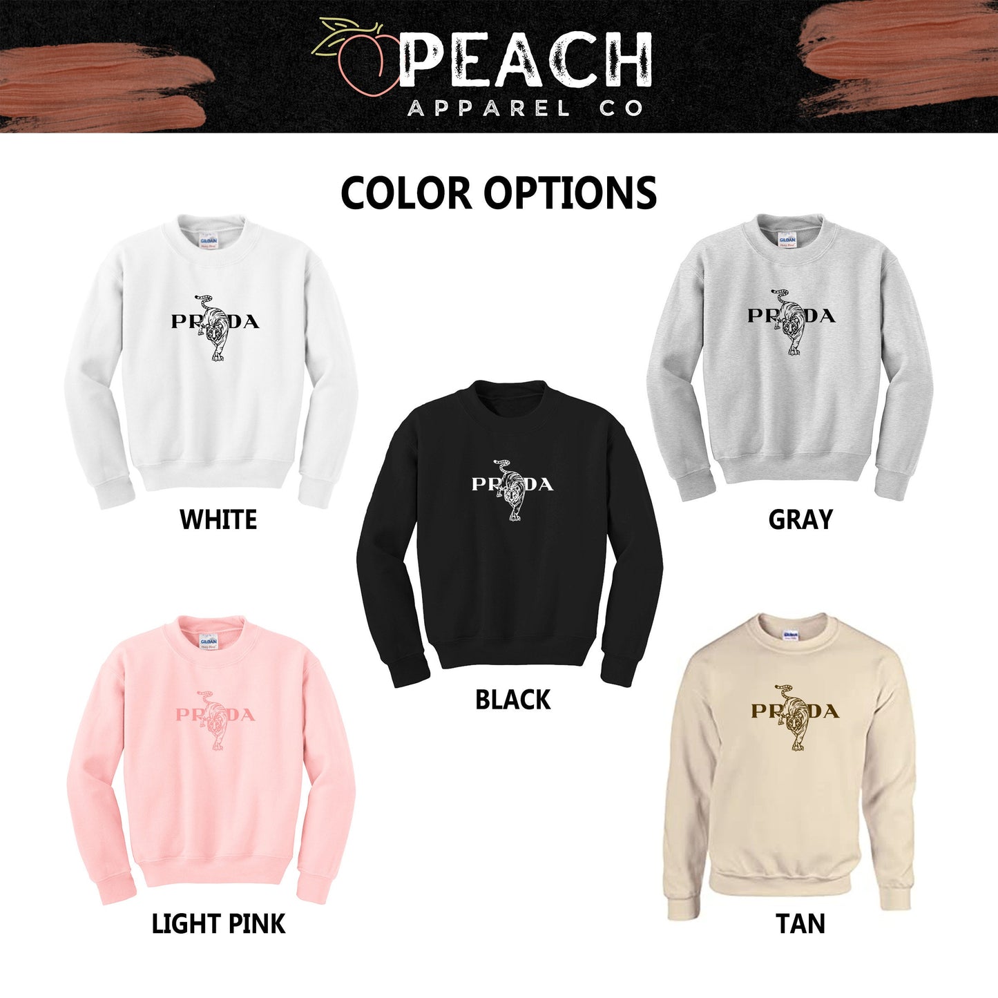 Tiger Embroidery Sweatshirt