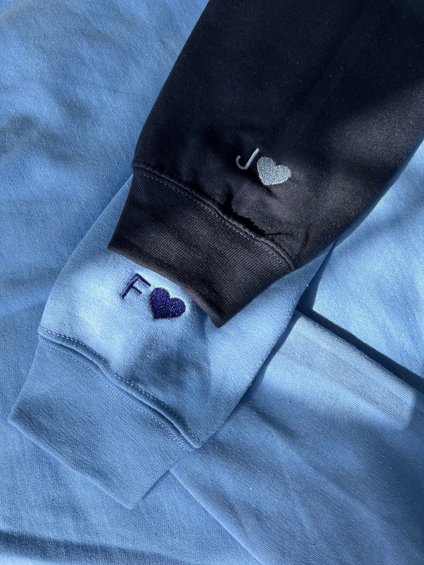 Couples Custom Embroidered Sweatshirt