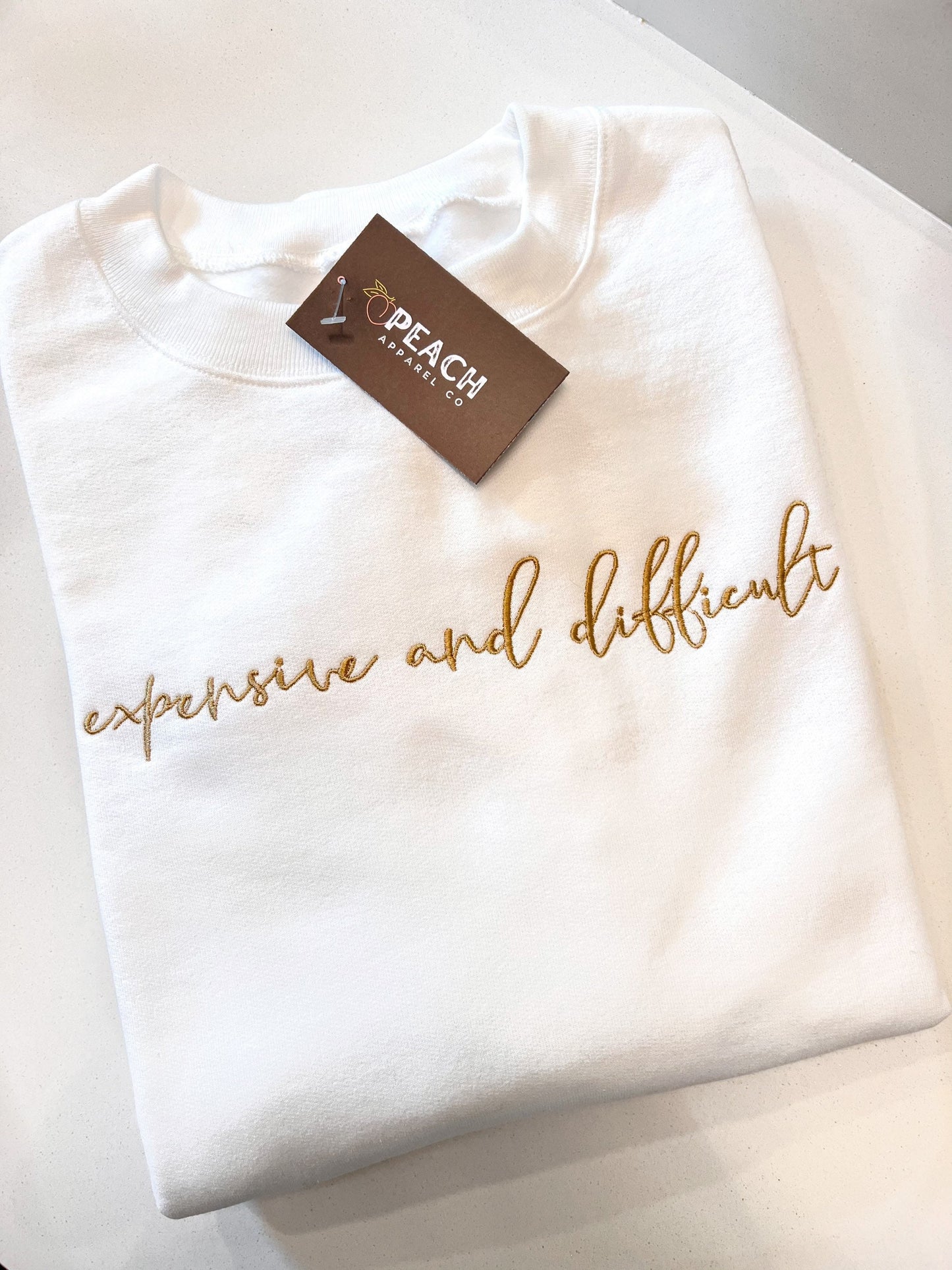 Expensive And Difficult Embroidered Sweatshirt