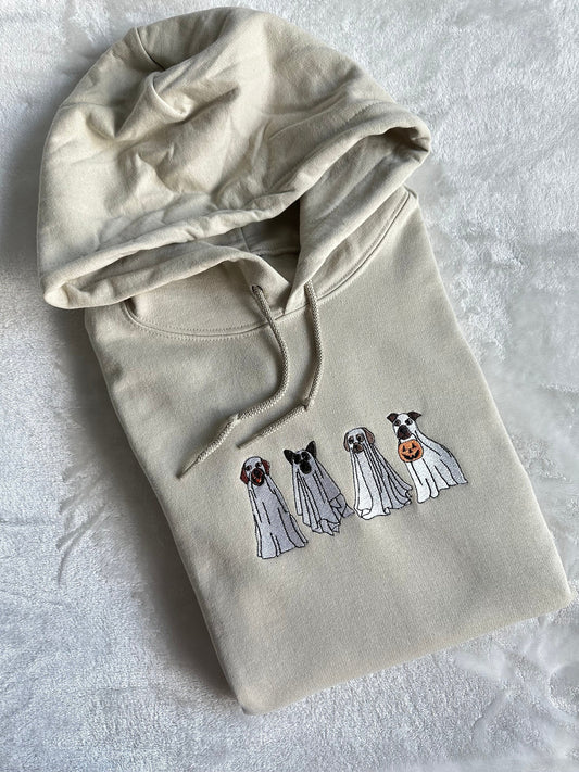 Dog Ghost Halloween Sweatshirt